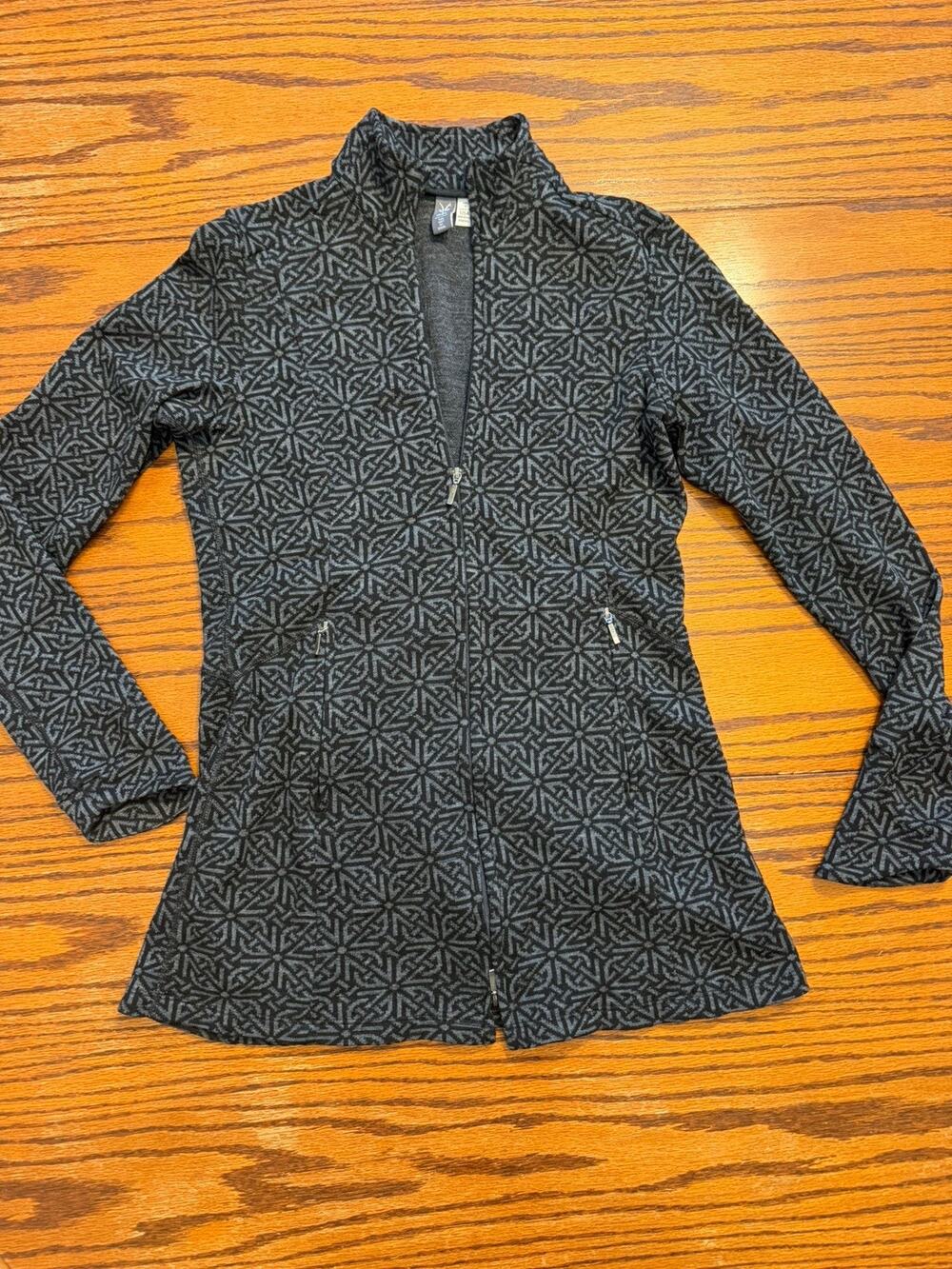 Ibex Ibex Juliet Zip Tunic Women’s S Full Zip Sweater 100% Wool USA Made Gray